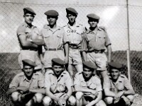 P078-1 > Les gars de l'Ain. AFN, Bellefontaine, 1960. Haut : Benassy & Juliani (Jujurieux), Collet Jacques (La Cluse), Longepierre (Polliat). Bas : Pires & Berthaut (Hauteville), Regard (Oyonnax), Burlet Robert (Comoranche)