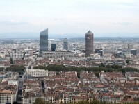 La Part-Dieu et ses tours.