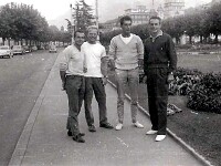 Photos du stage OSSU que nous encadrions Denis Cloup , Michel Pécout et moi-même sous la direction de Mr Dupont (père du lanceur de poids).