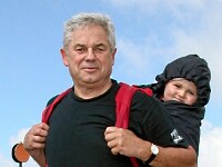 En promenade avec son petit-fils Victor au Hohneck
