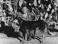 Jacques avec Athos le bon chien