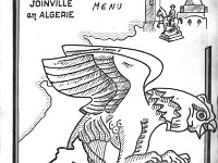 Carte de correspondance en AFN. Ici elle sert pour le réveillon de Noël passé à la caserne St-Charles (une exploitation agricole).