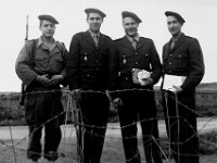 Peloton de caporal. Pinon, Delaune, Allès et Duxin (tennis).